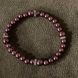 Purple stretchy bracelet